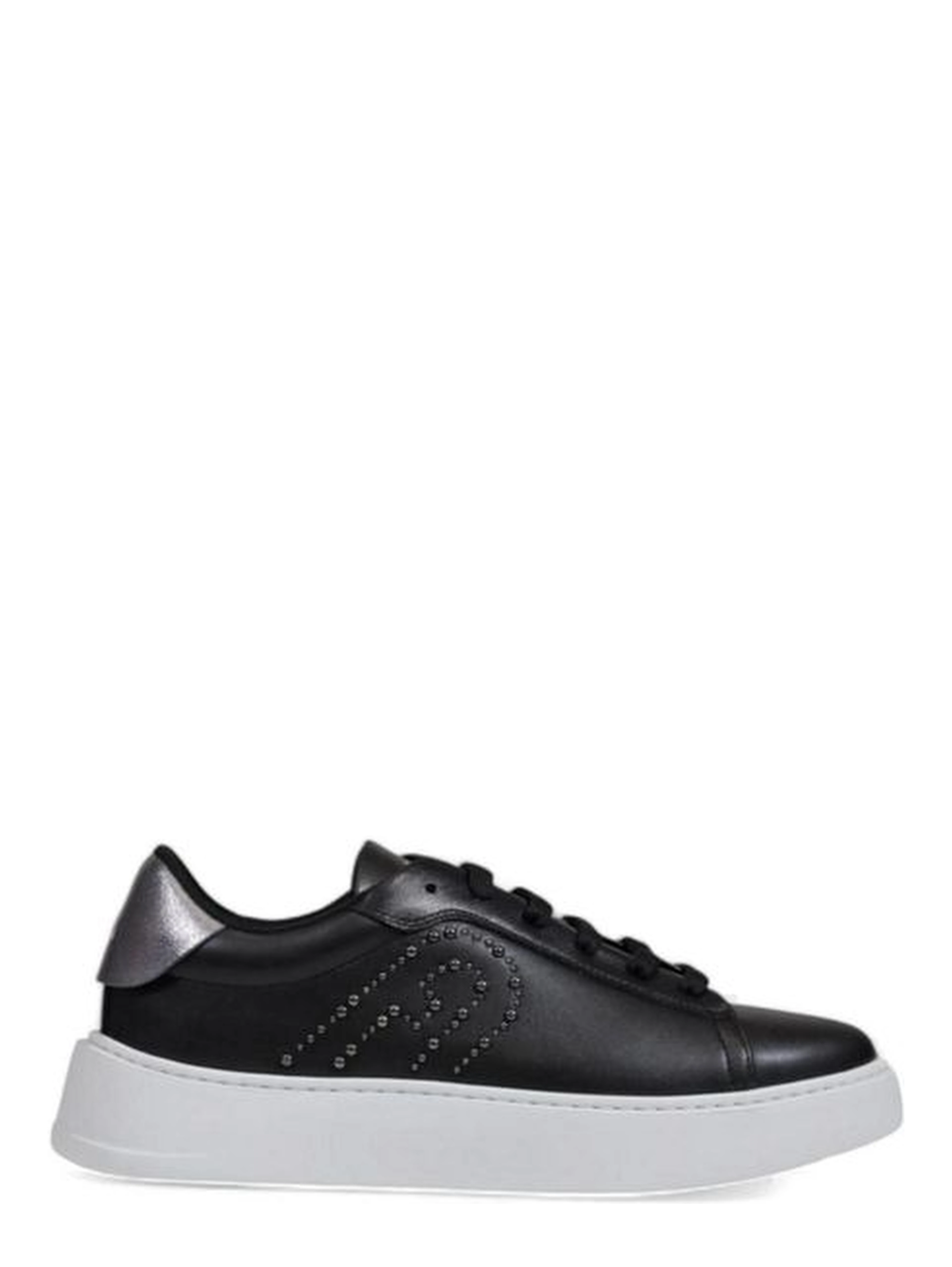 Black Polyethylene Low Top Sneakers