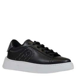 Black Polyethylene Low Top Sneakers