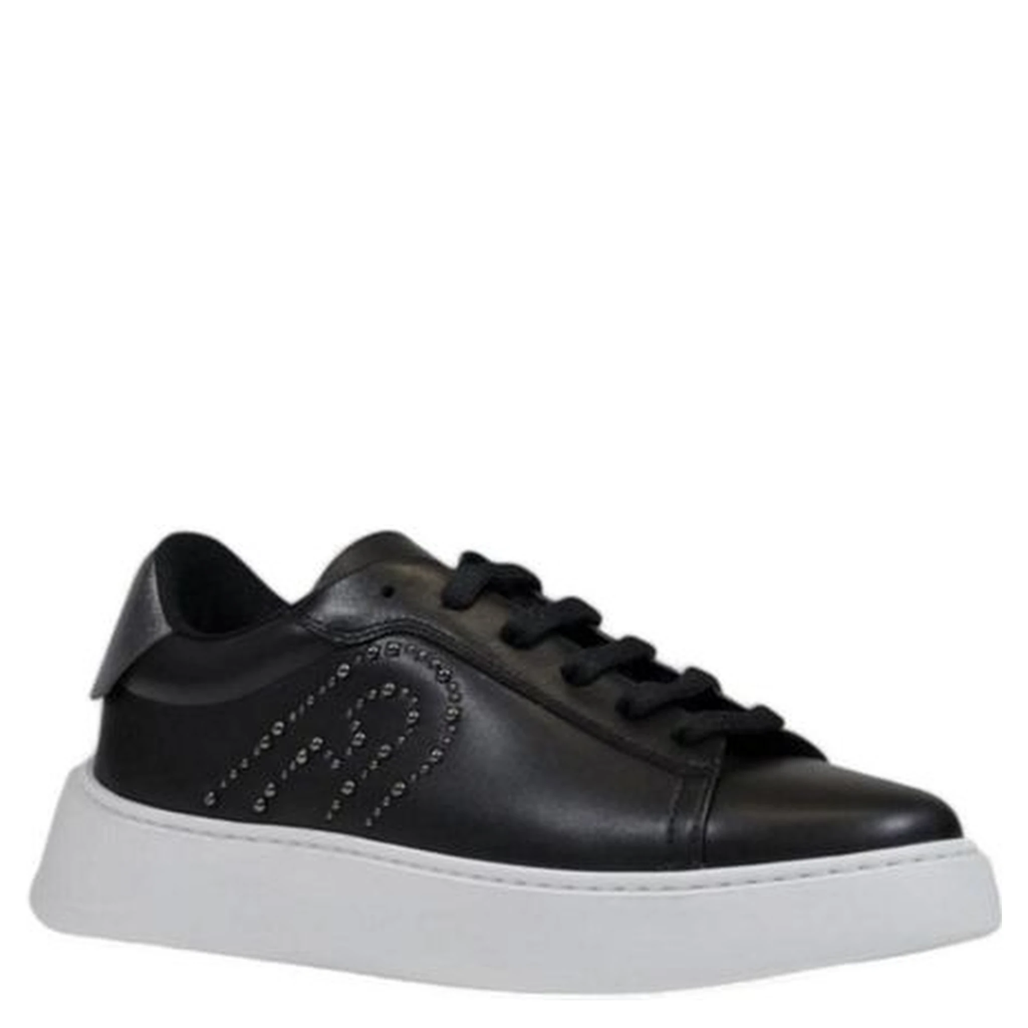 Black Polyethylene Low Top Sneakers