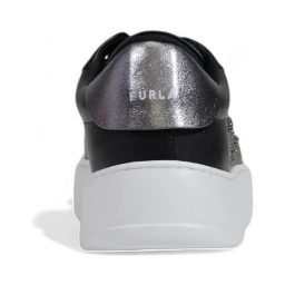 Black Polyethylene Low Top Sneakers