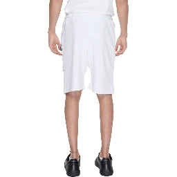 White Cotton Bermuda Shorts