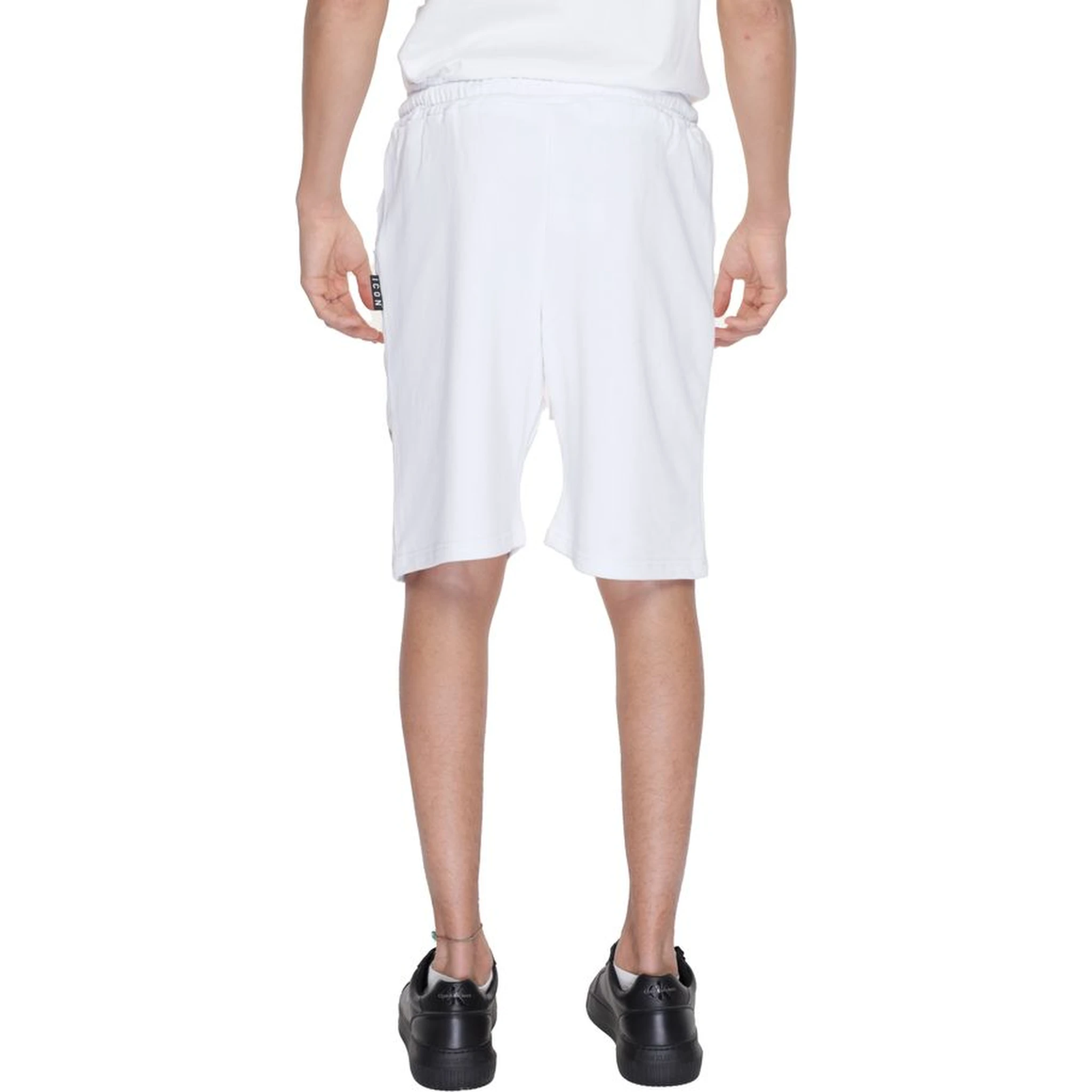 White Cotton Bermuda Shorts