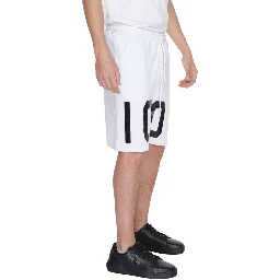 White Cotton Bermuda Shorts