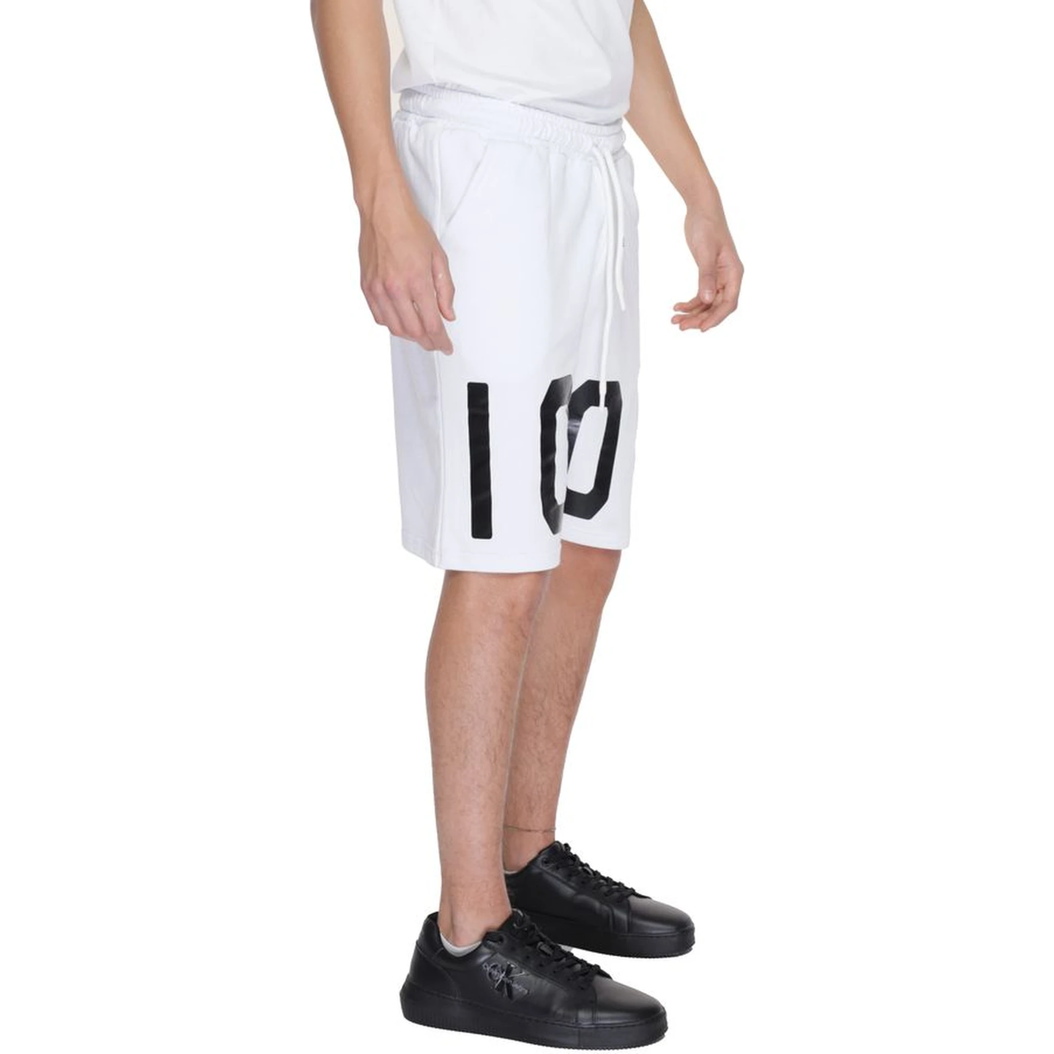 White Cotton Bermuda Shorts