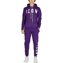 Purple Cotton Hoodie