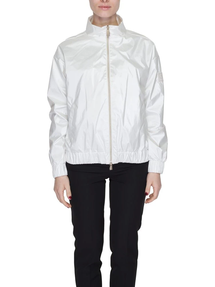 White Polyester Shell Jacket