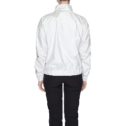 White Polyester Shell Jacket