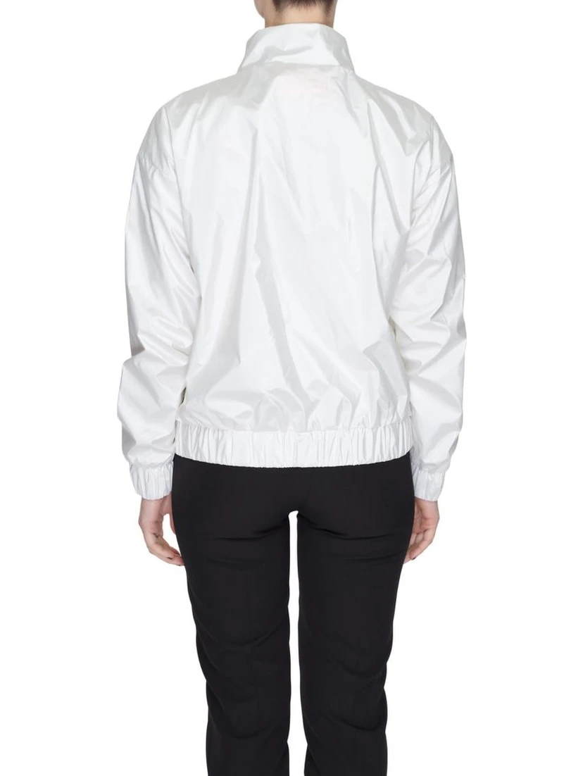 White Polyester Shell Jacket
