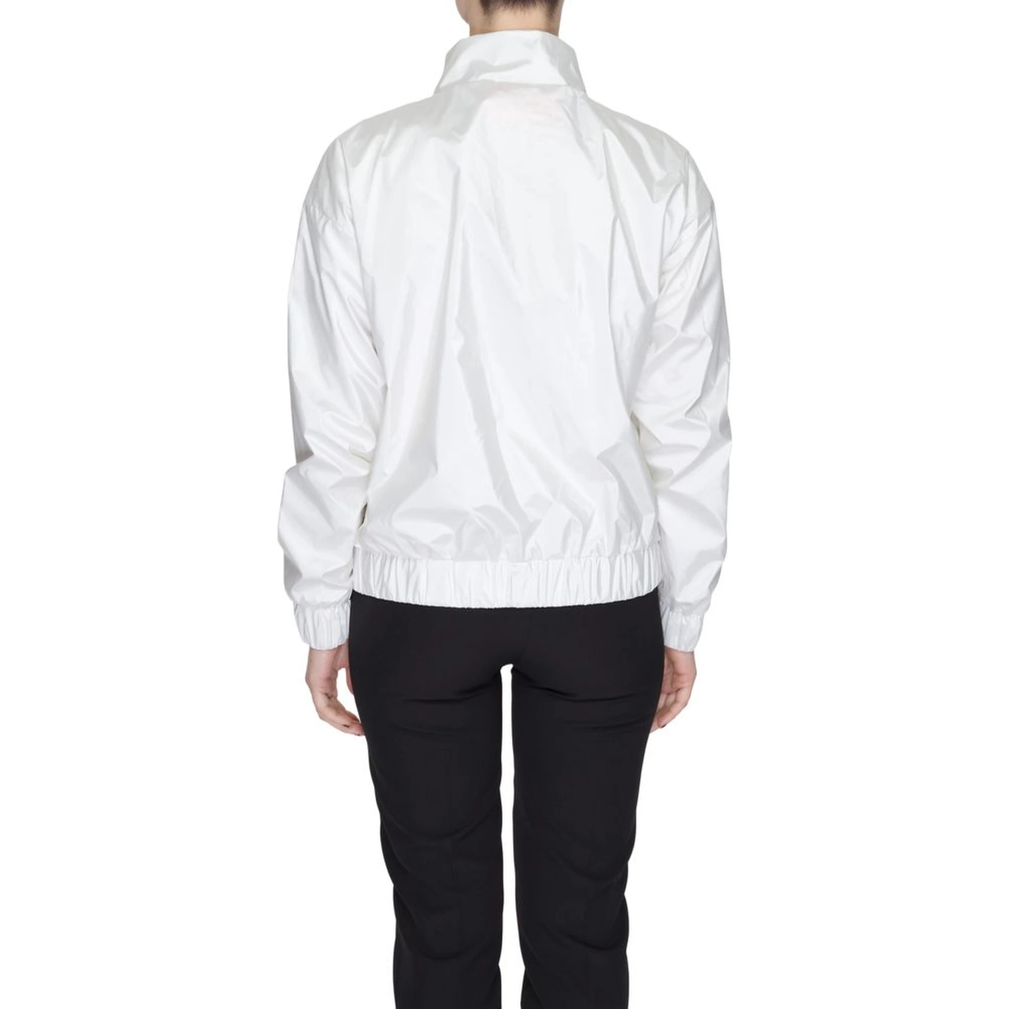 White Polyester Shell Jacket