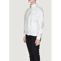 White Polyester Shell Jacket