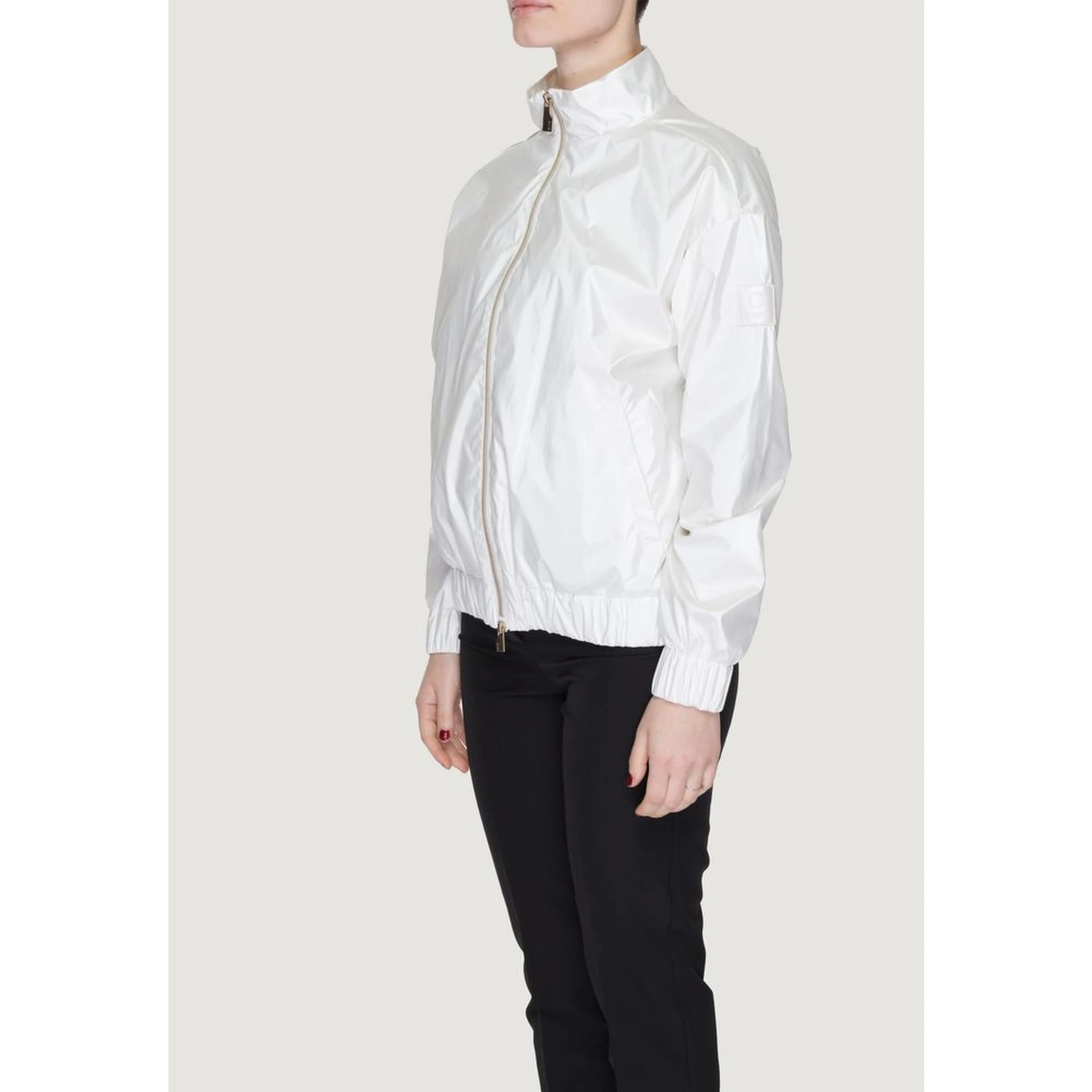 White Polyester Shell Jacket