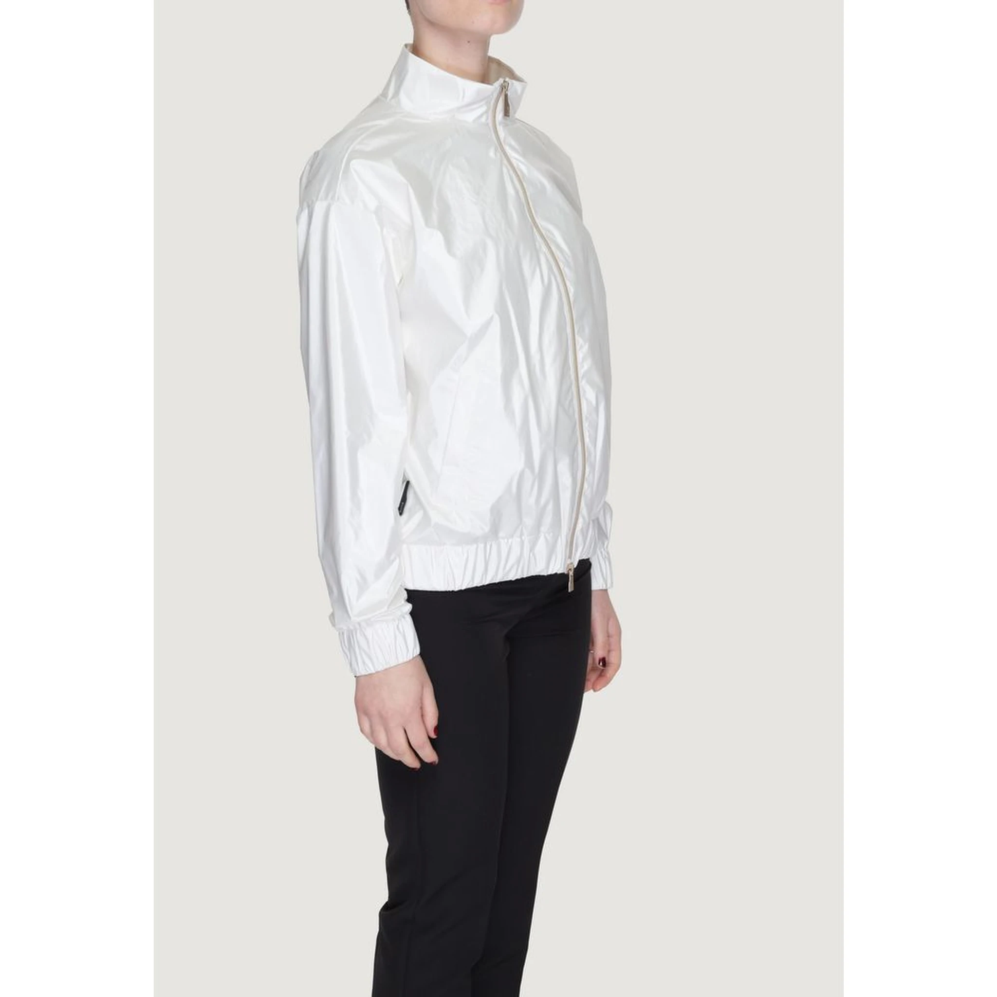 White Polyester Shell Jacket
