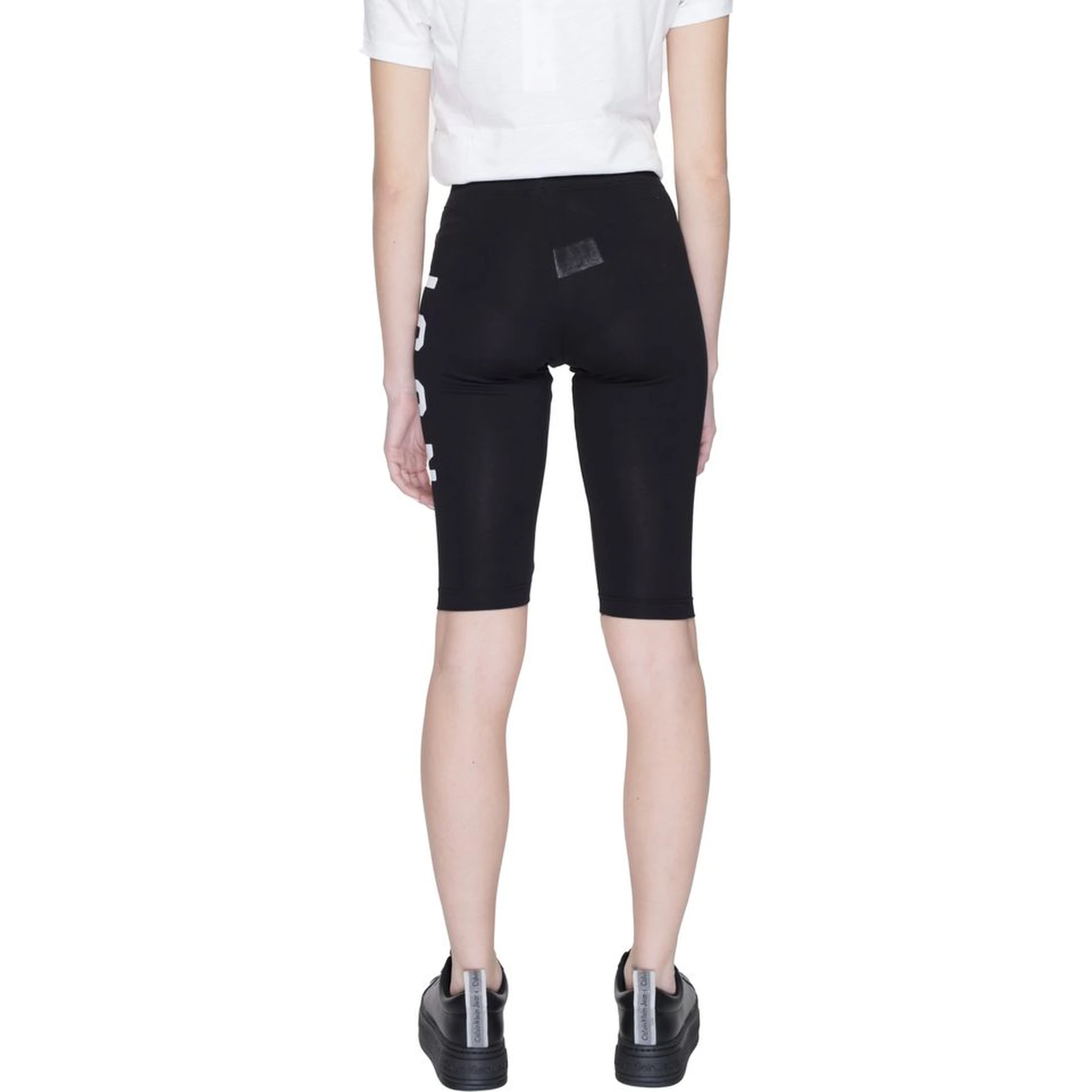 Black Cotton Bermuda Shorts