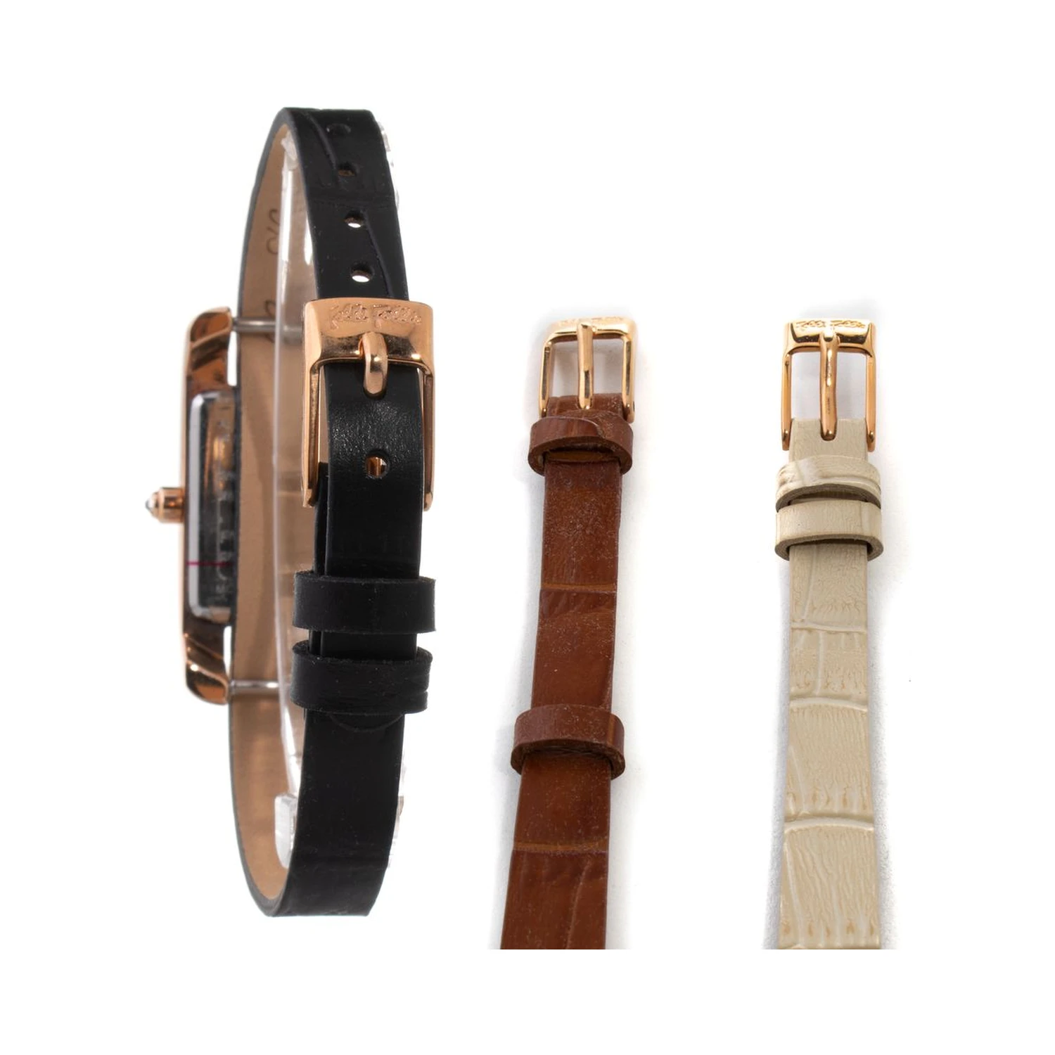 Multicolor Leather Dress Watch