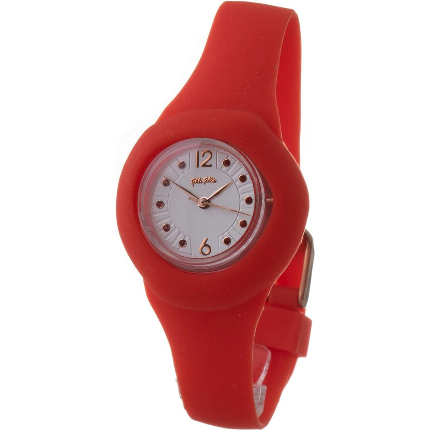 Red Synthetic Dress Watch