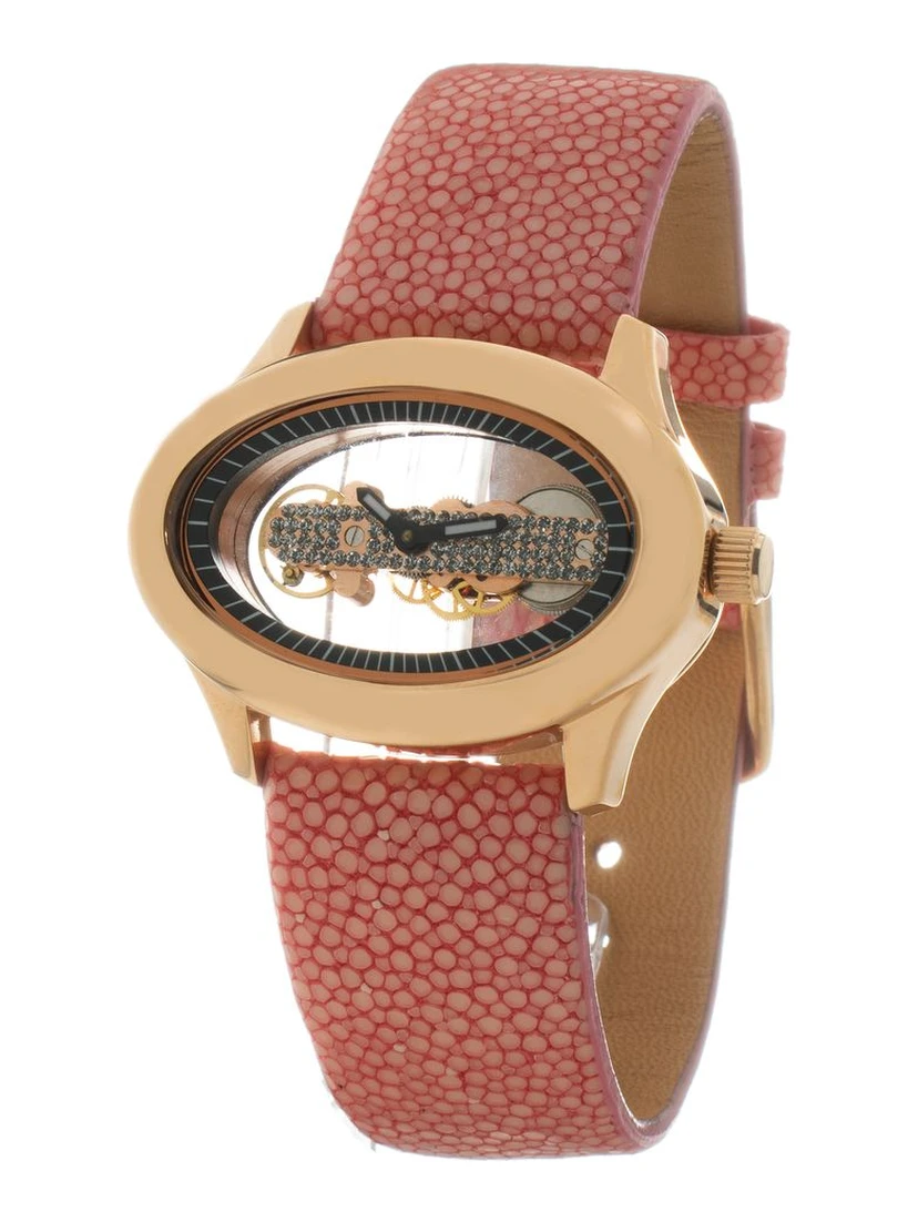 Multicolor Leather Dress Watch