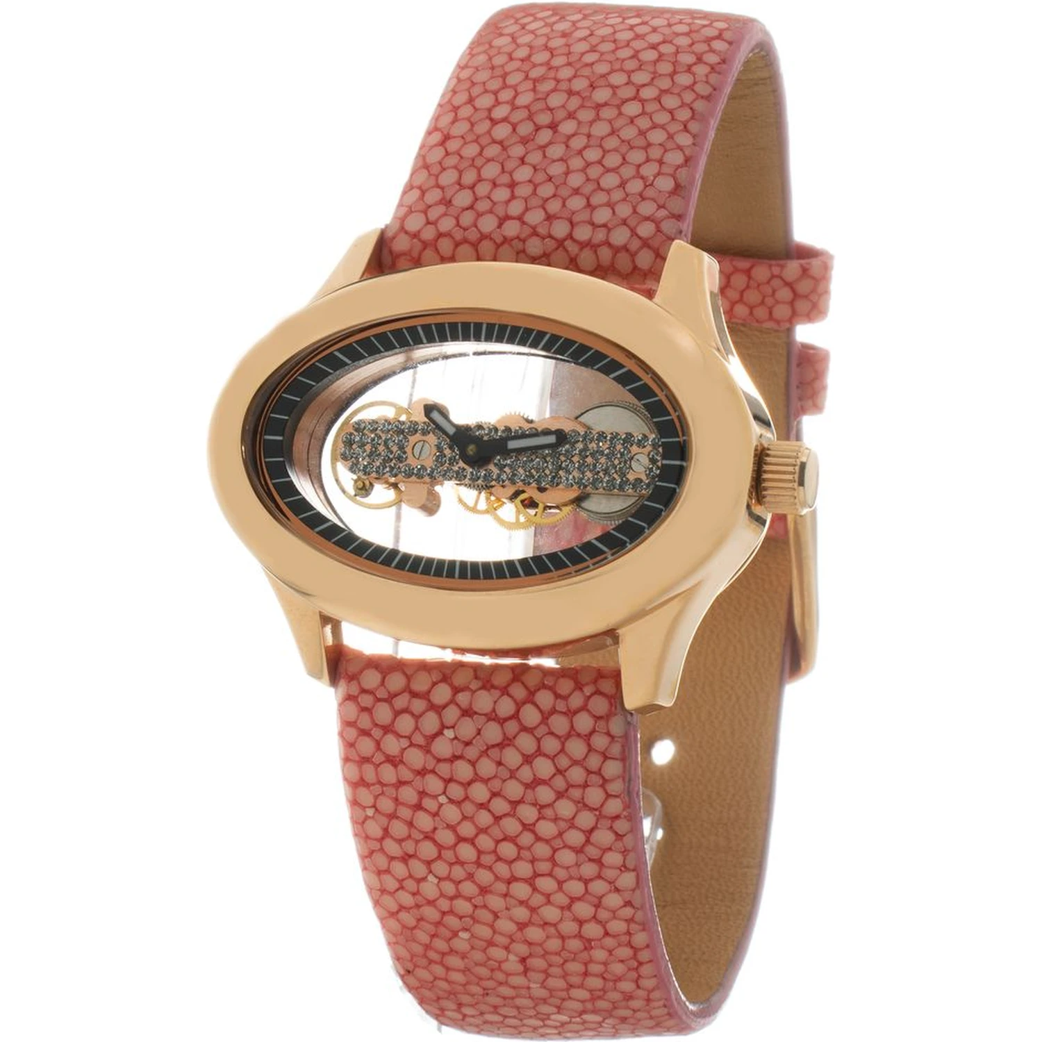 Multicolor Leather Dress Watch
