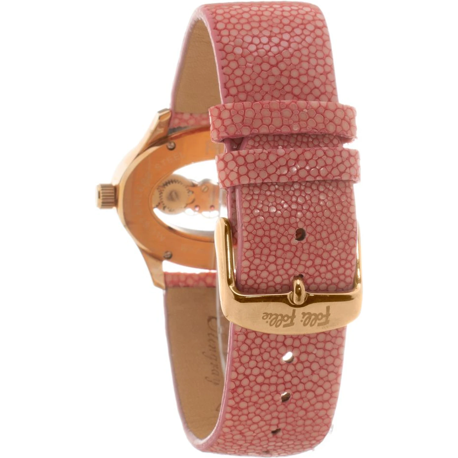 Multicolor Leather Dress Watch
