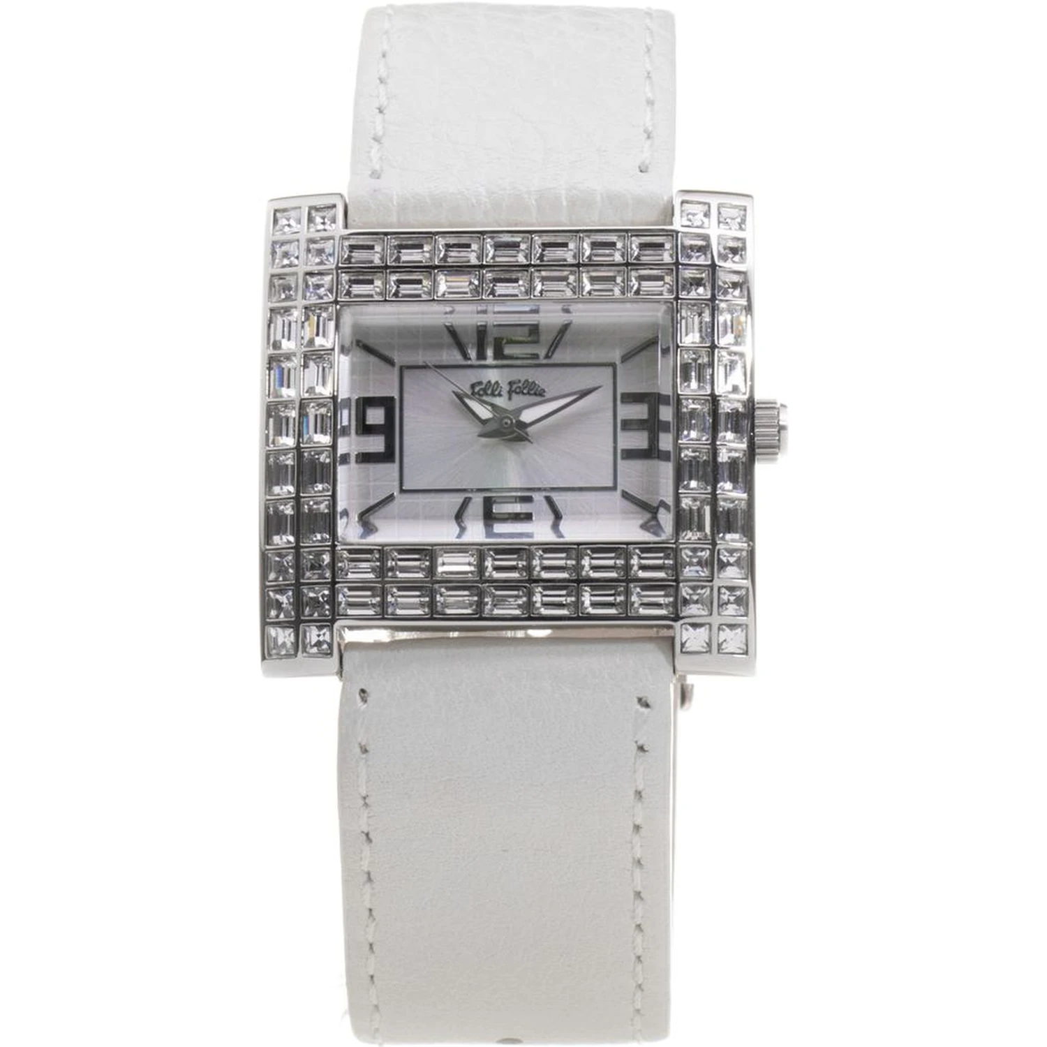 Gray Leather Dress Watch