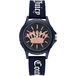 Blue Synthetic Dress Watch