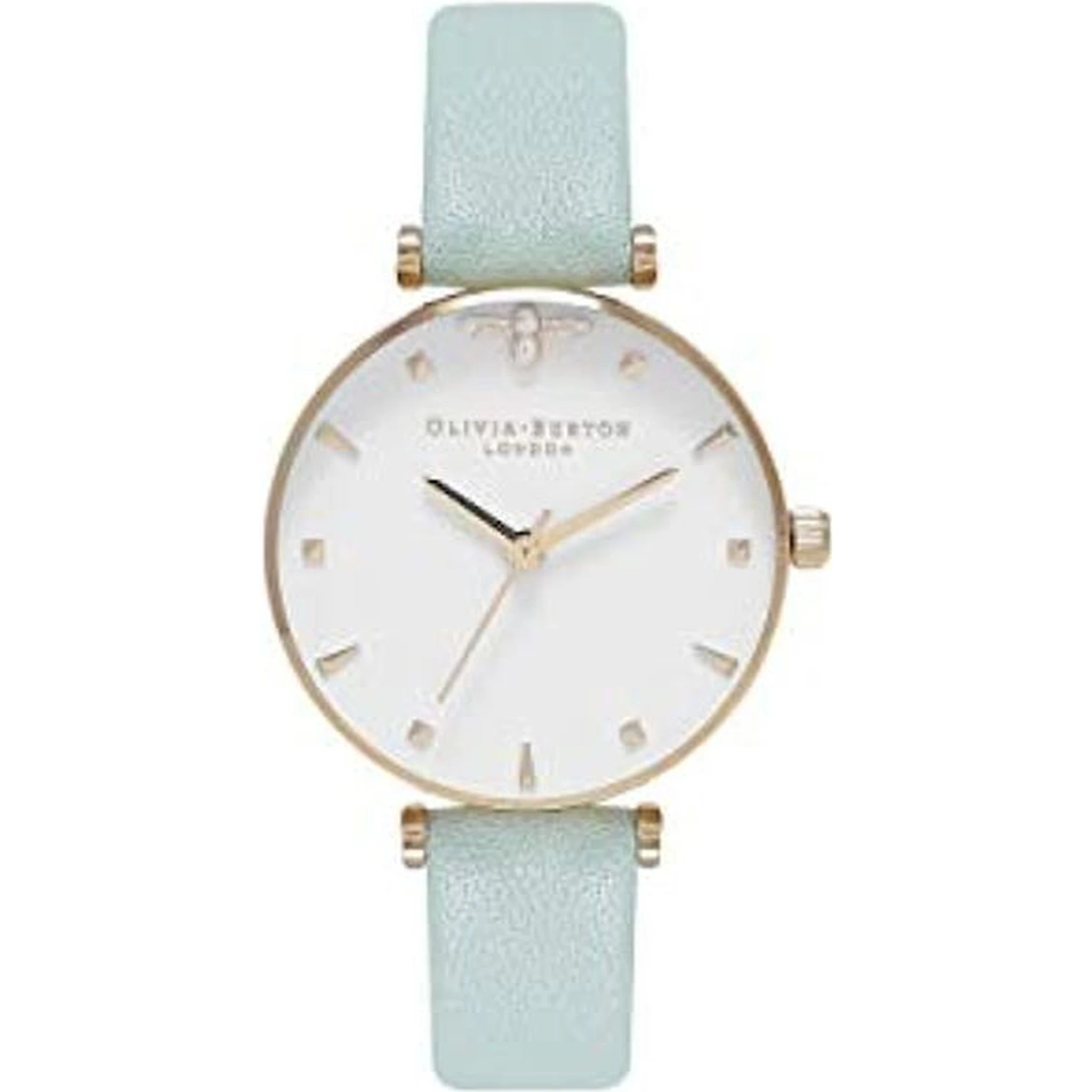 Green Artificial Leather Dress Watch