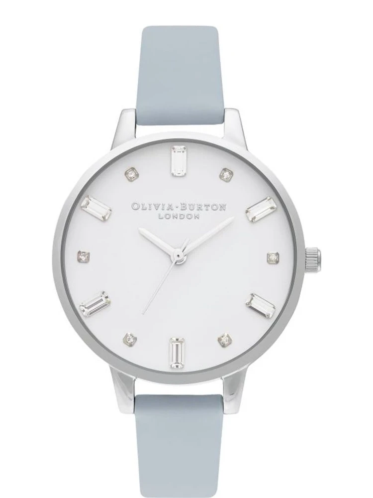 Blue Artificial Leather Dress Watch