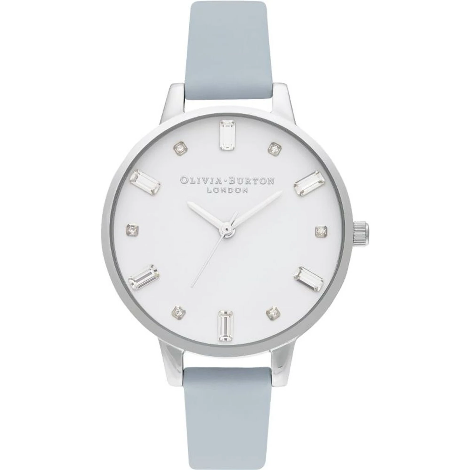 Blue Artificial Leather Dress Watch
