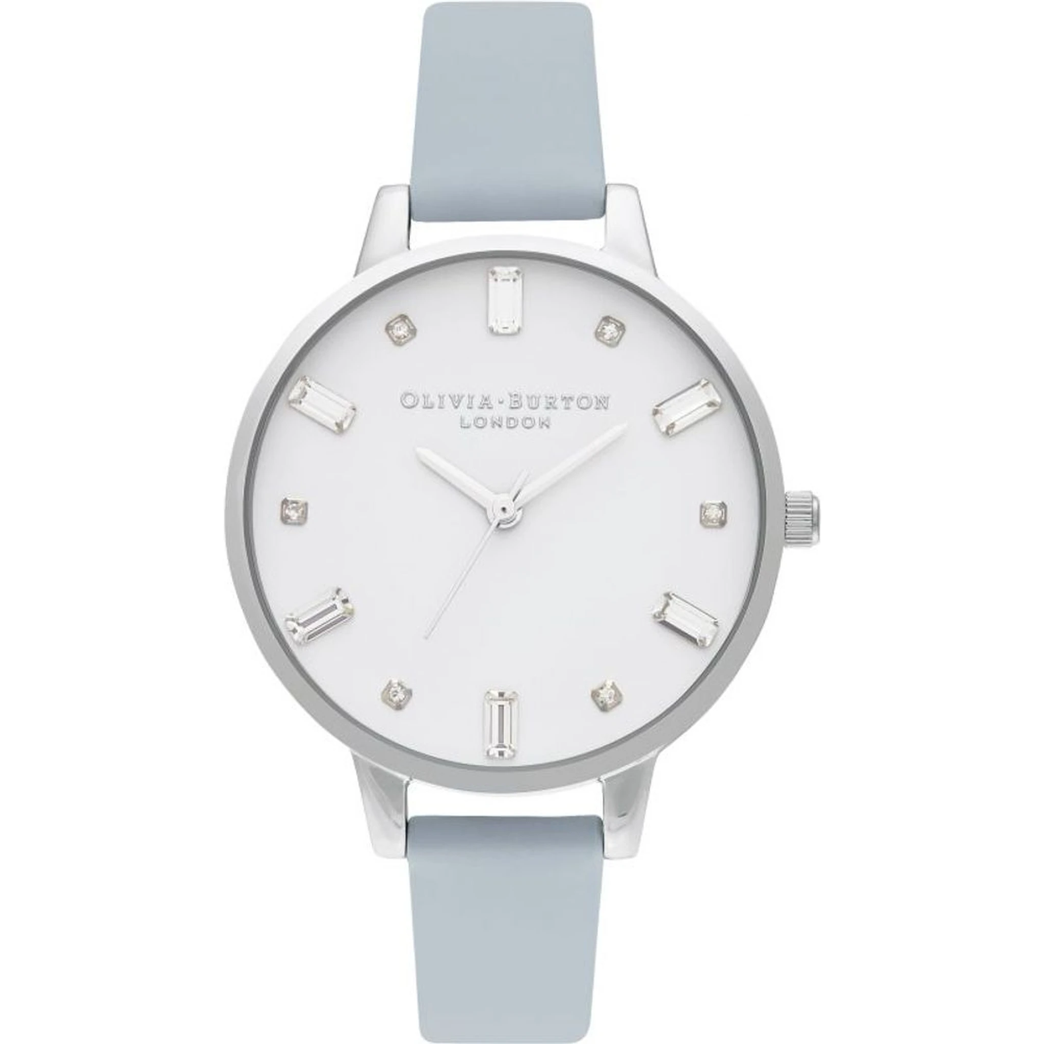 Blue Artificial Leather Dress Watch