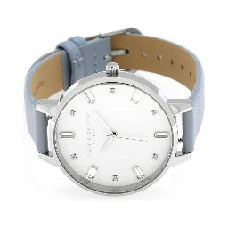 Blue Artificial Leather Dress Watch