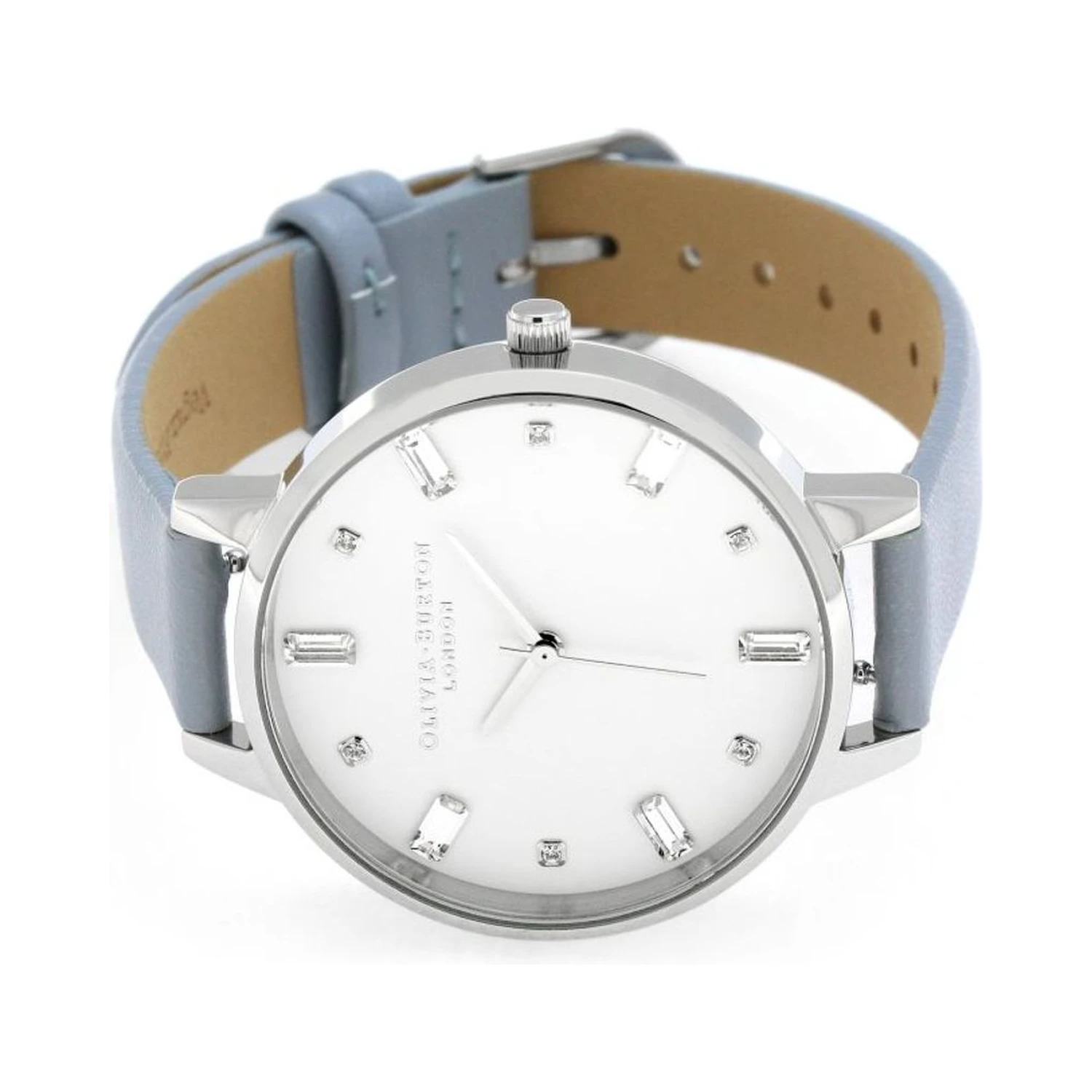 Blue Artificial Leather Dress Watch