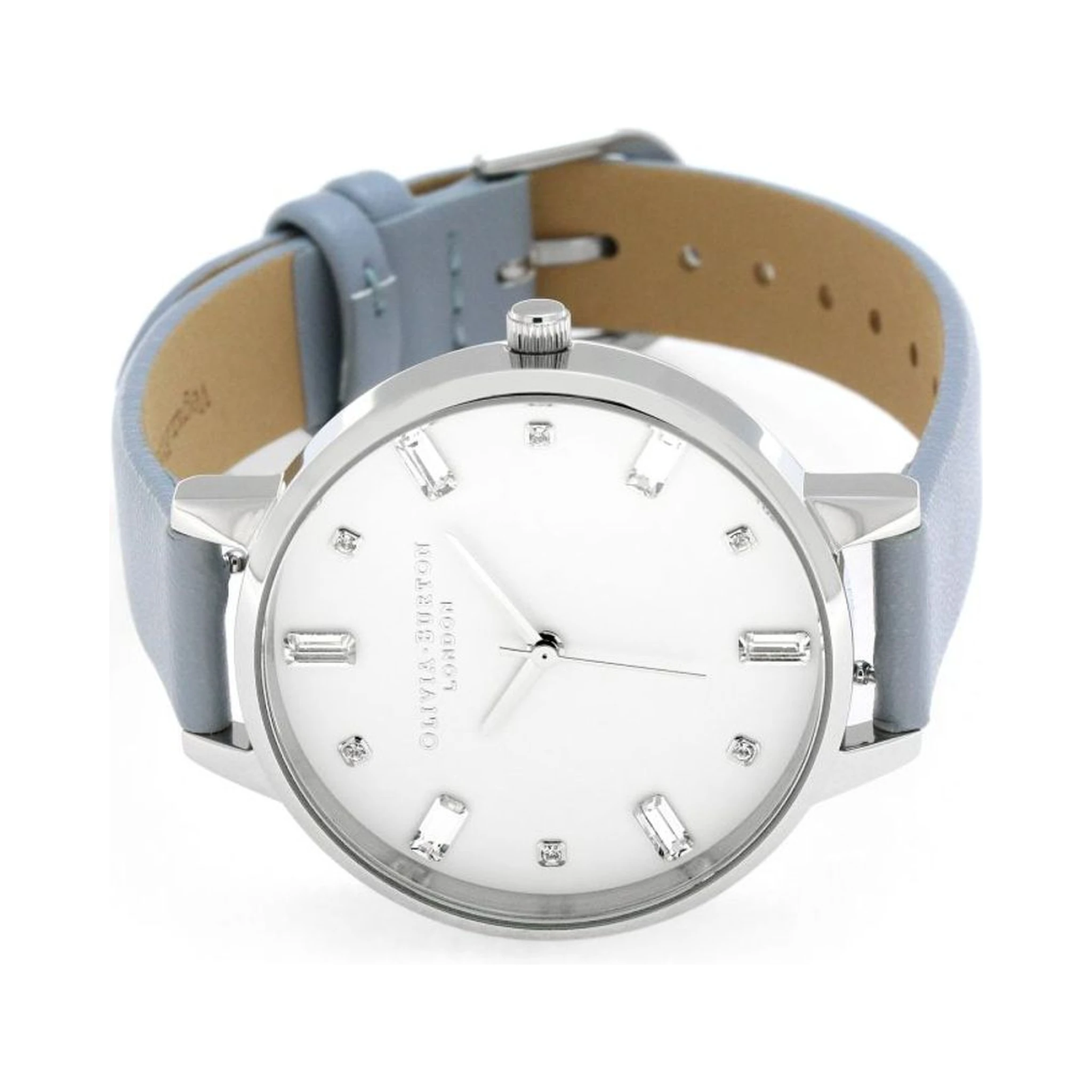 Blue Artificial Leather Dress Watch
