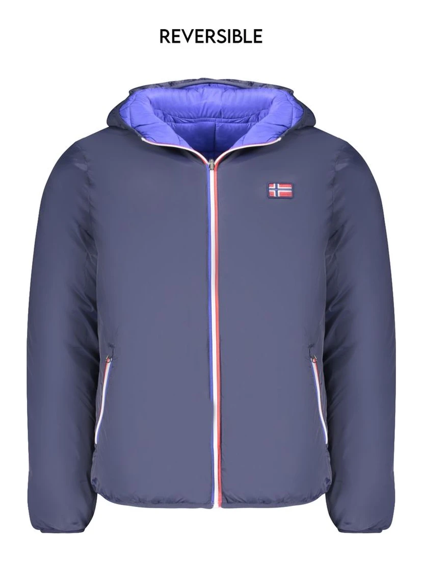 Blue Polyamide Jackets & Coat
