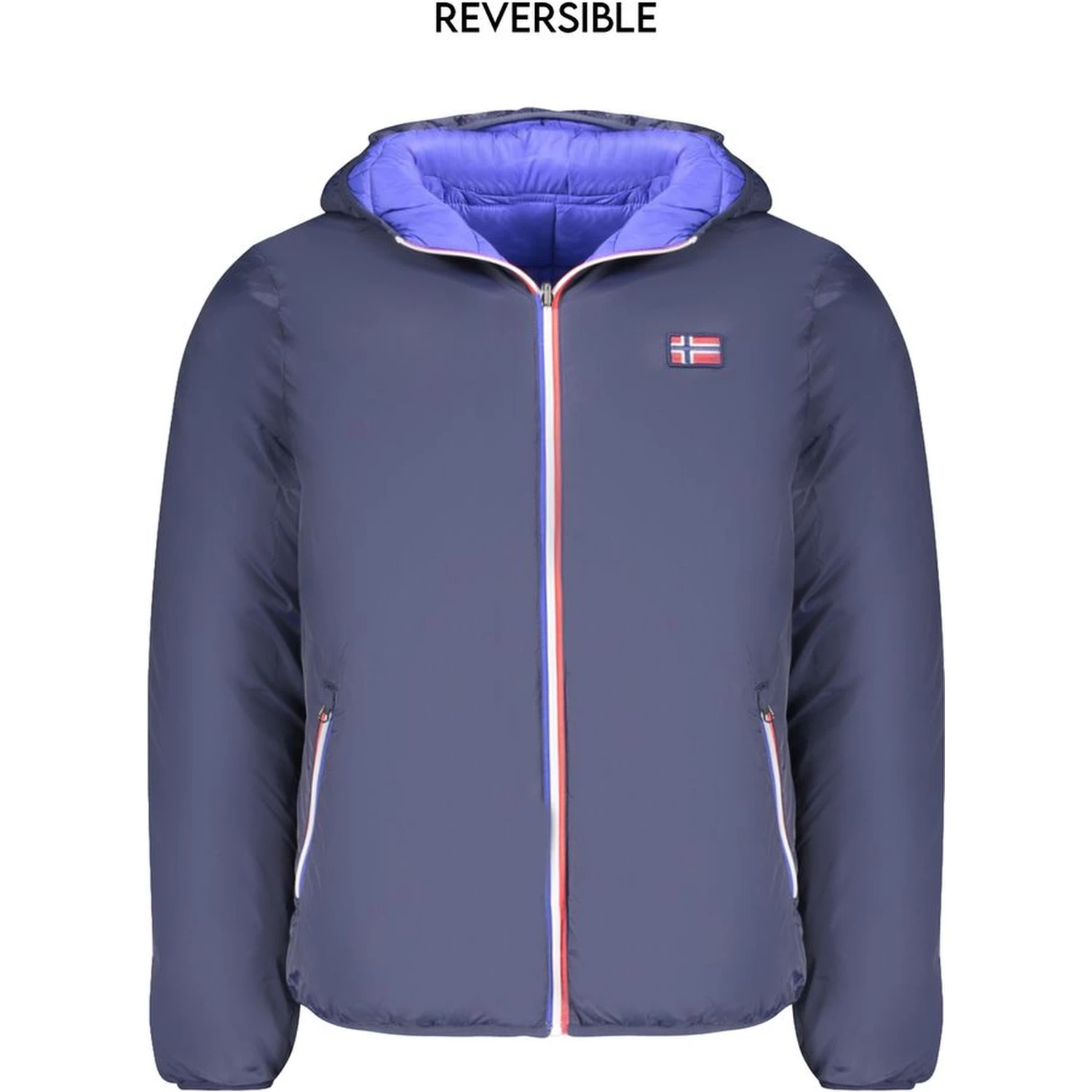 Blue Polyamide Jackets & Coat