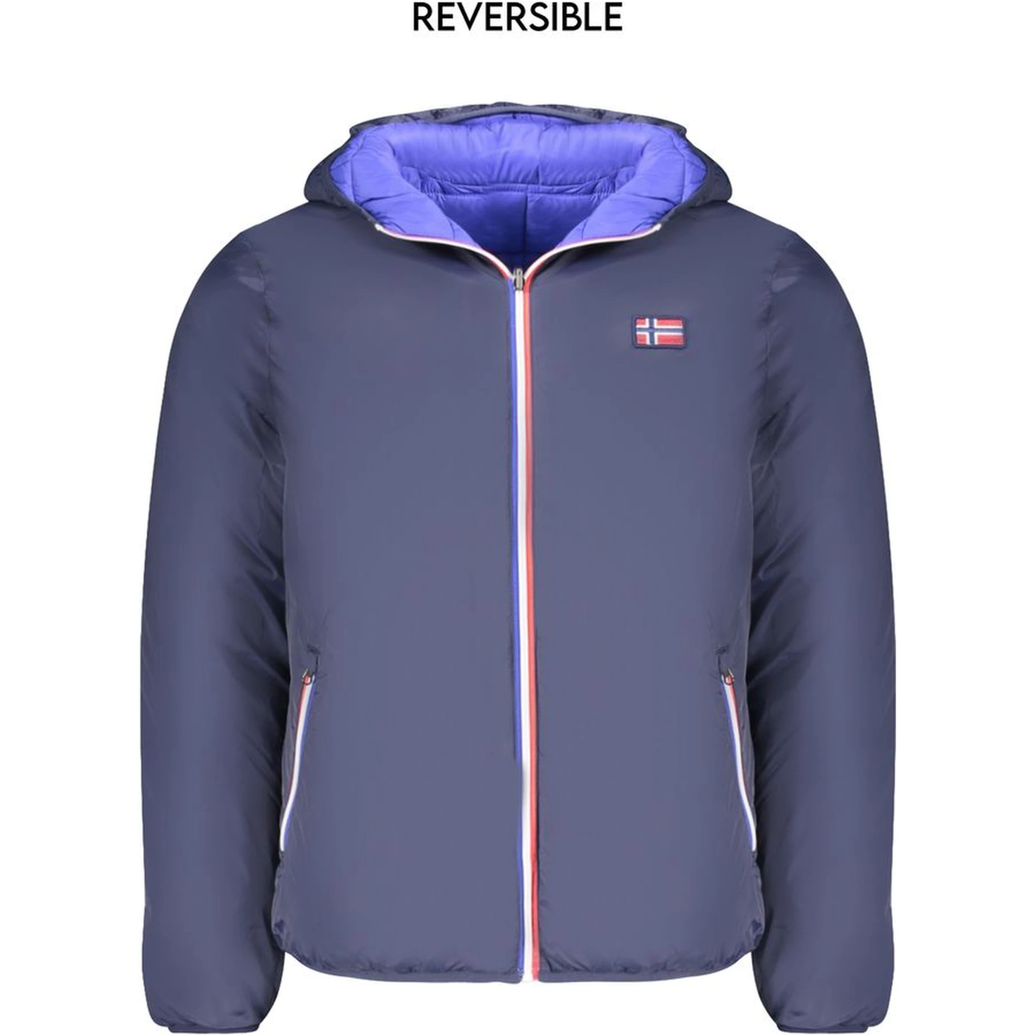 Blue Polyamide Jackets & Coat