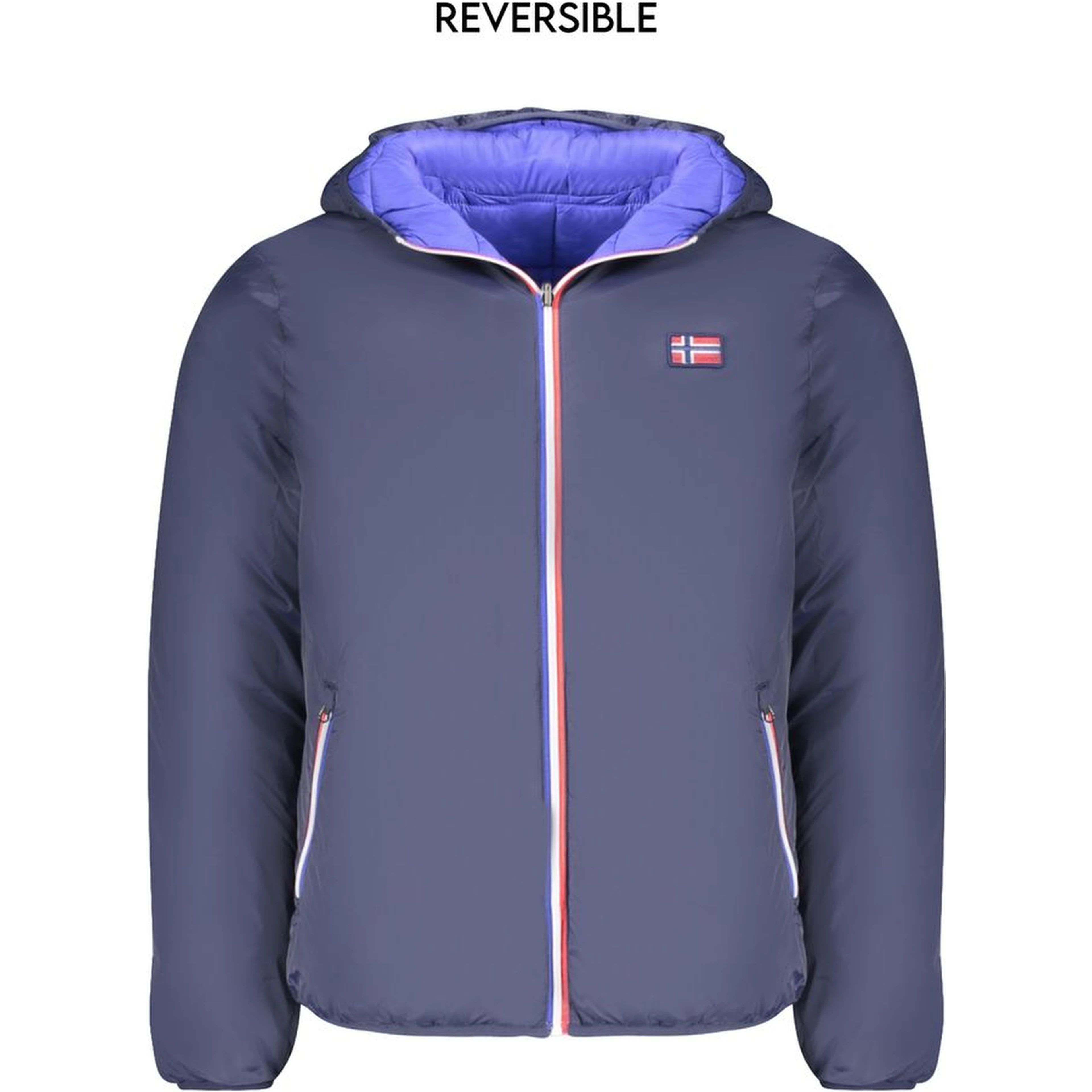 Blue Polyamide Jackets & Coat