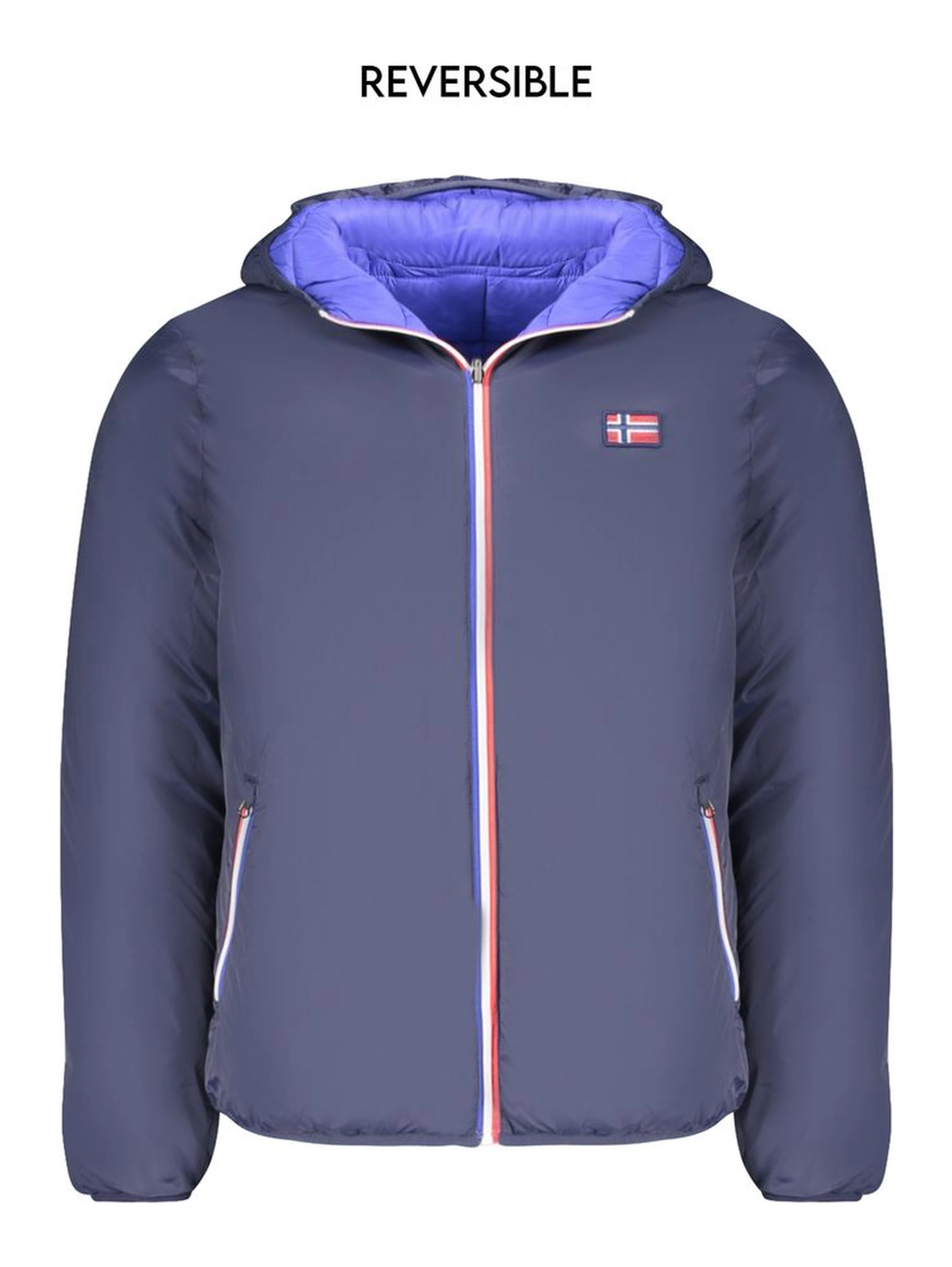 Blue Polyamide Jackets & Coat