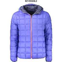 Blue Polyamide Jackets & Coat