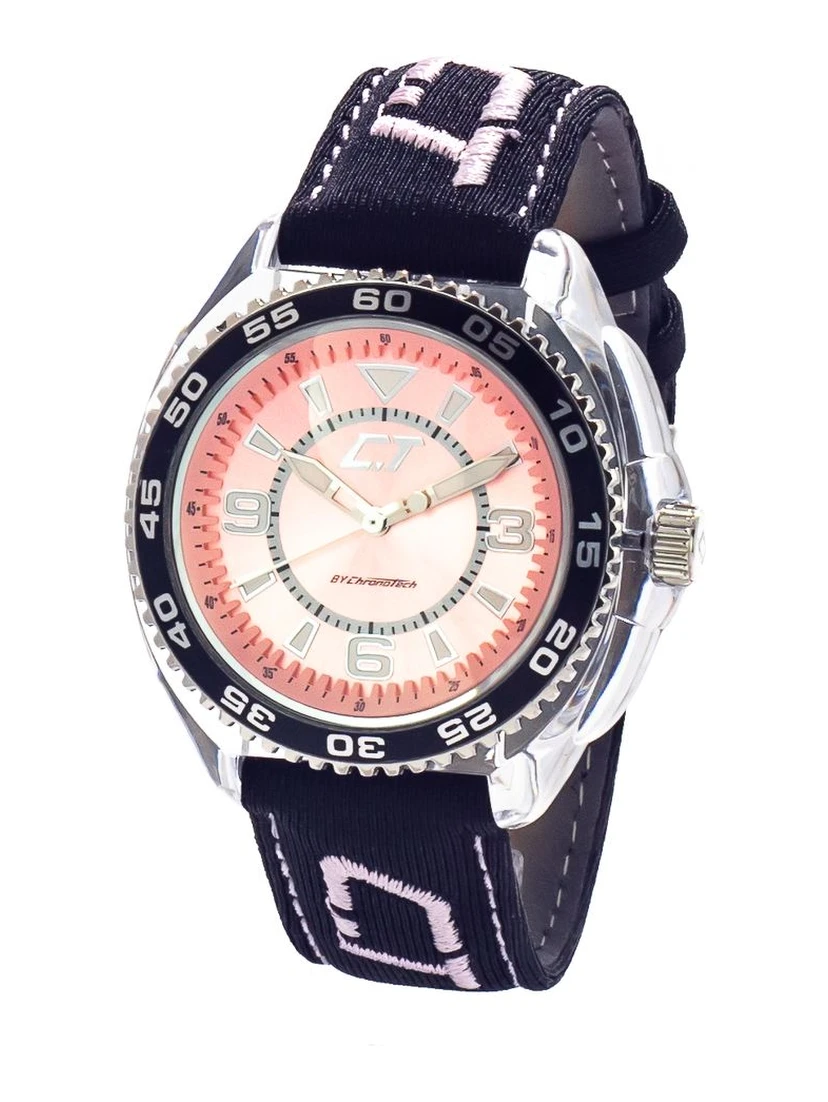 Black Leather Dress Watch