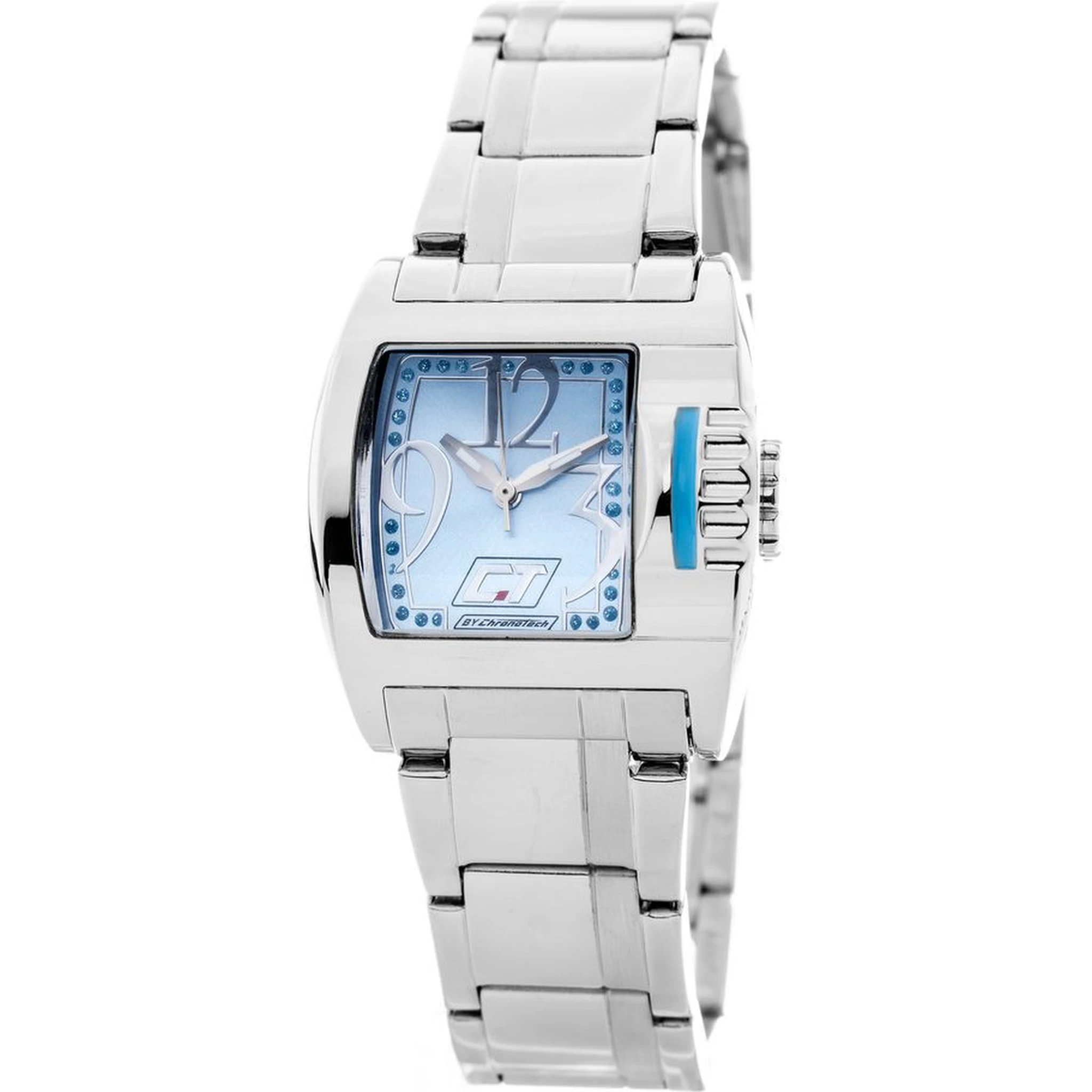 ساعة يد رسمية من الفولاذ المقاوم للصدأ الفضي