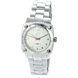Silver Aluminum Dress Watch