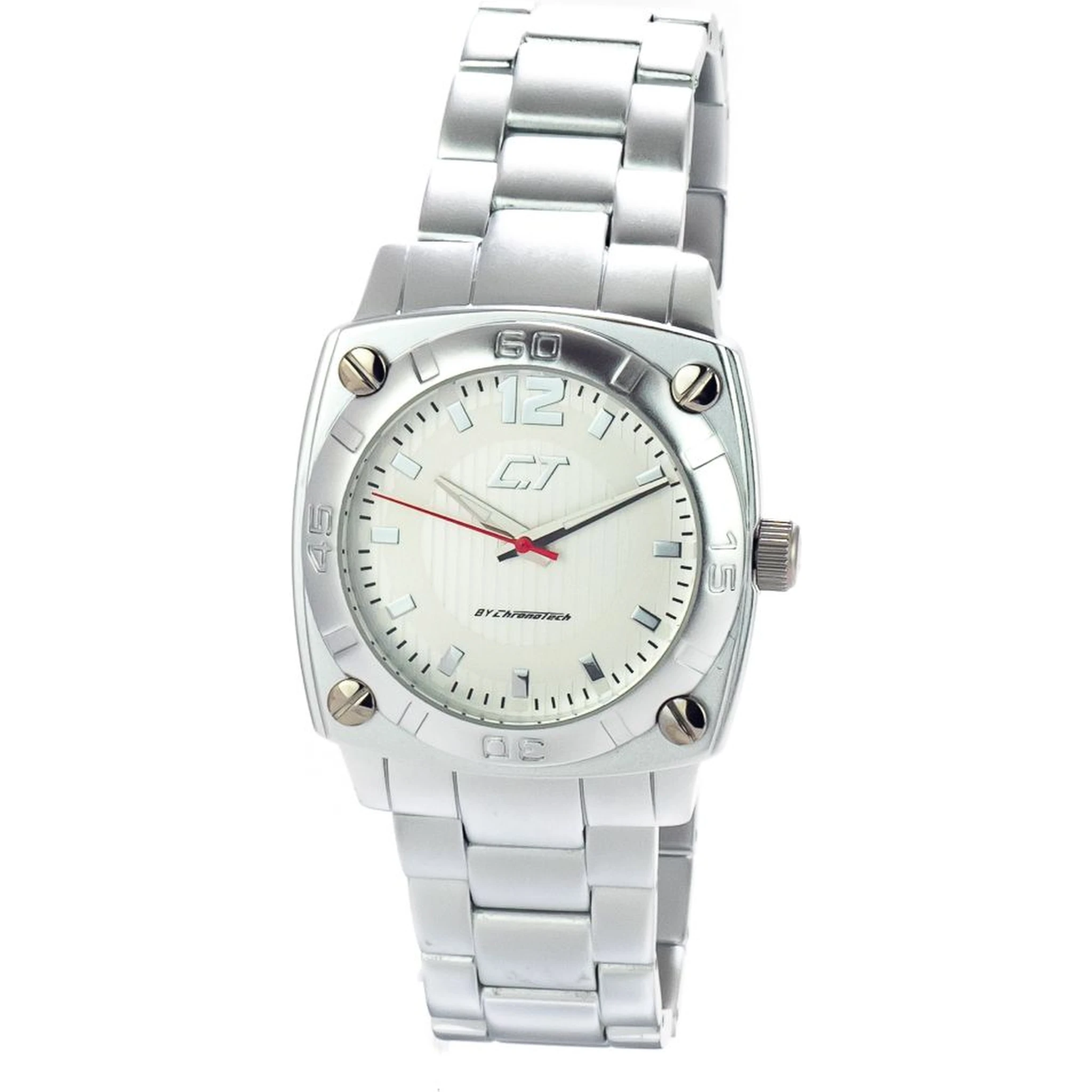 Silver Aluminum Dress Watch