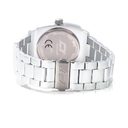 Silver Aluminum Dress Watch