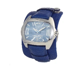Blue Leather Dress Watch
