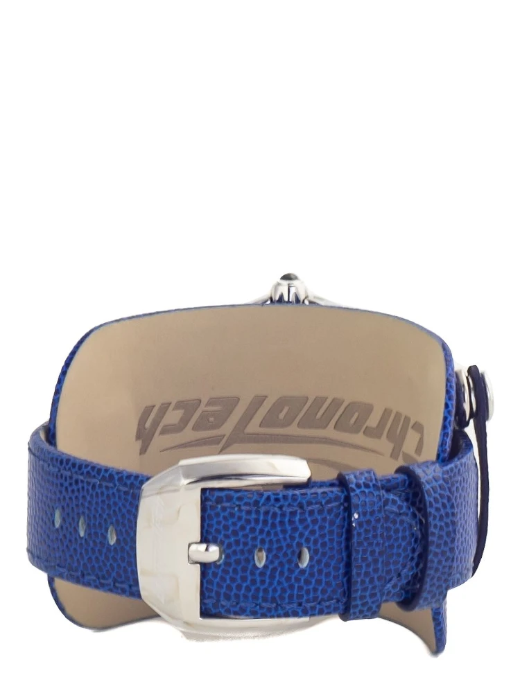 ساعة يد رسمية من الجلد الأزرق alternative