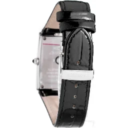 Black Leather Dress Watch