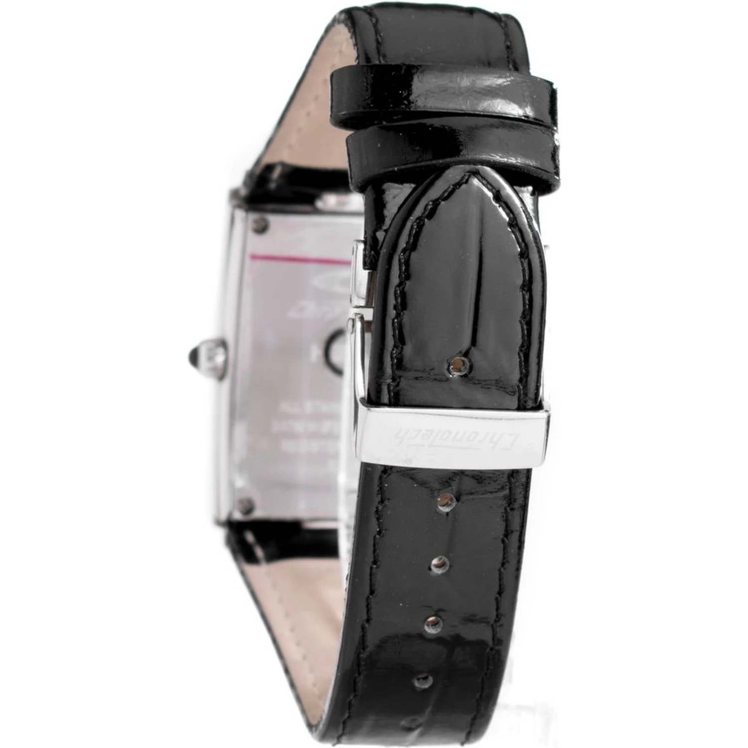 Black Leather Dress Watch