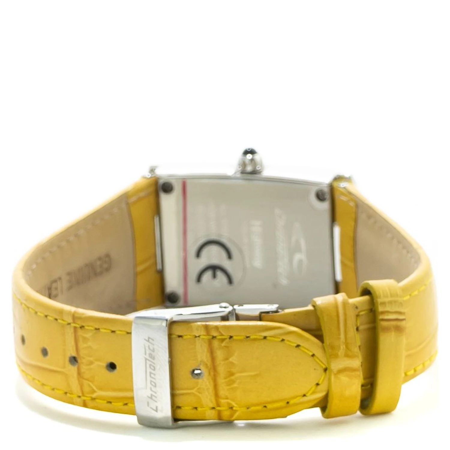 Yellow Leather Dress Watch