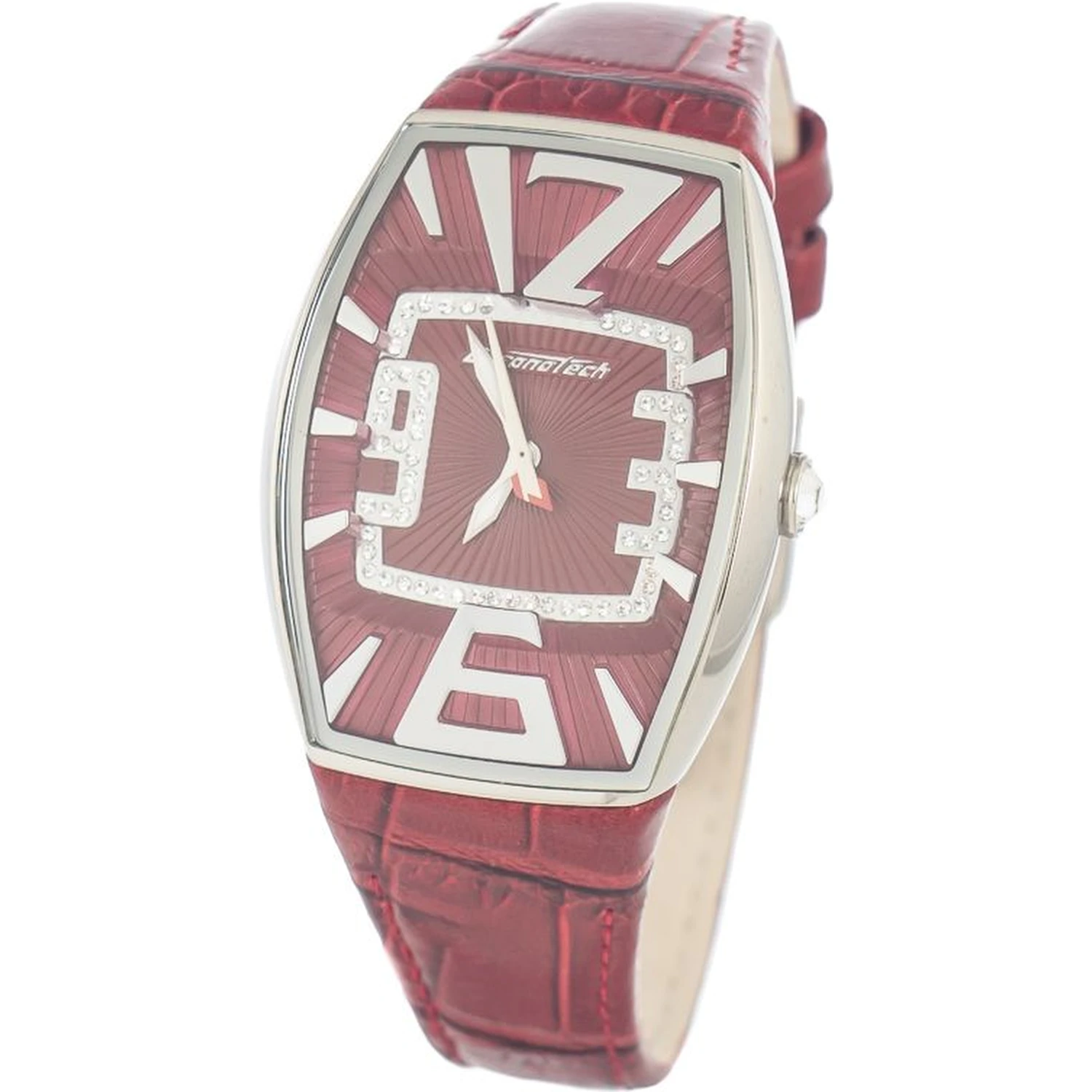 Red Leather Dress Watch