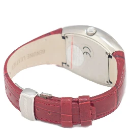 Red Leather Dress Watch