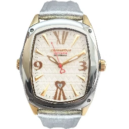 Gold Leather Dress Watch